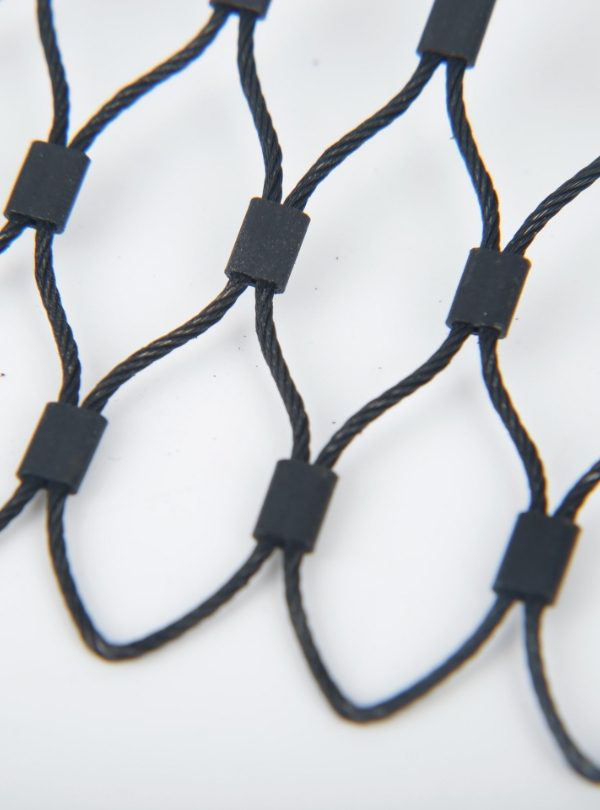 Black oxide stainless steel rope mesh aperture