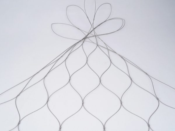 Stainless steel ferrule rope mesh aperture details