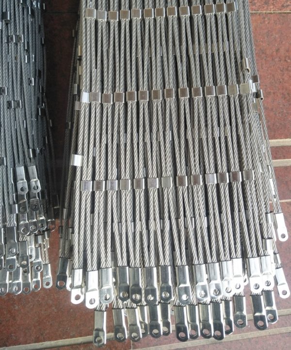 Stainless steel ferrule rope mesh rope ends and accessories
