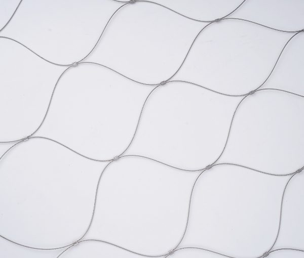 Stainless steel ferrule rope mesh aperture details