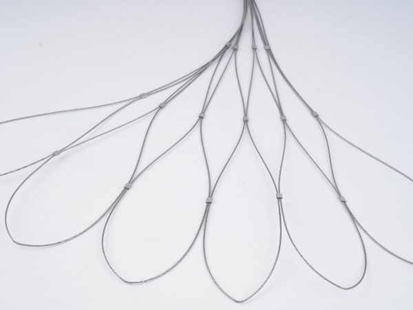 Stainless steel ferrule rope mesh aperture details