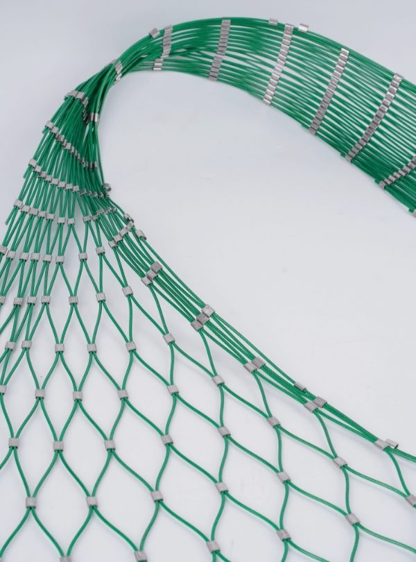 PVC coated stainless steel rope mesh roll