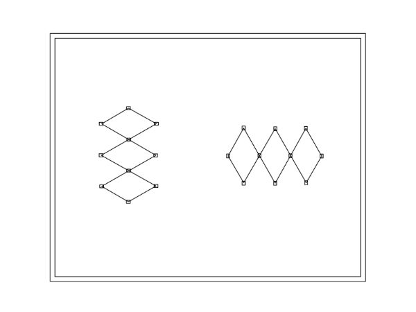 Rectangular frame and 2 mesh aperture directions