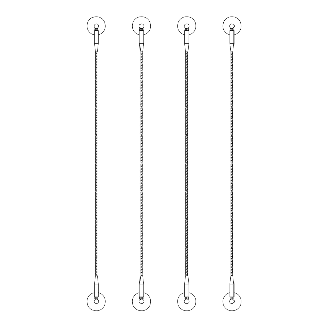Wire rope with spacer