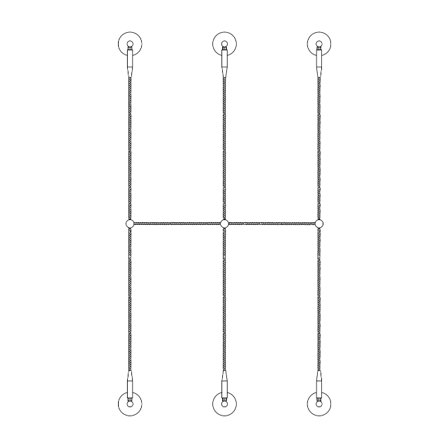 Wire rope connected with wire rope cross clip