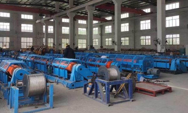The production equipment in the workshop